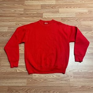 Vintage Fruit Of The Look Best Men’s Sweatshirt Medium Blank Pullover Red Y2K